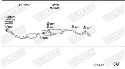 SISTEM DE ESAPAMENT WALKER OP62001