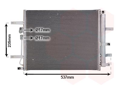 CONDENSATOR CLIMATIZARE VAN WEZEL 82015748