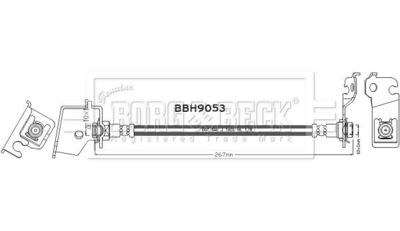 Тормозной шланг BORG & BECK BBH9053 для HYUNDAI i10