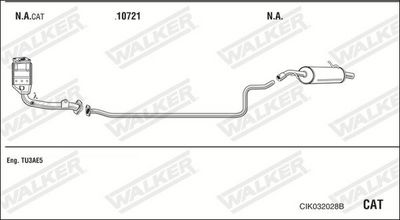 Изпускателна система WALKER CIK032028B