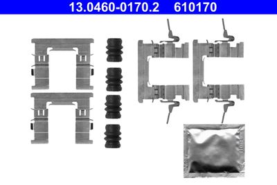 Комплектующие, колодки дискового тормоза ATE 13.0460-0170.2 для NISSAN JUKE