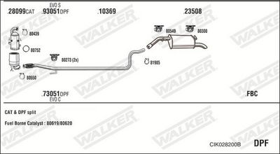 Изпускателна система WALKER CIK028200B