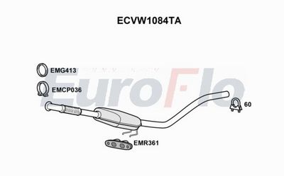 Katalizator EUROFLO 7H0253059NX