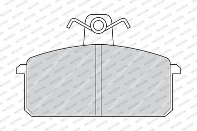 BREMSBELAGSATZ SCHEIBENBREMSE FERODO FDB221 1
