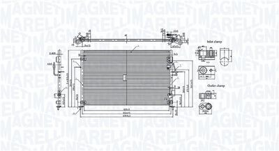 MAGNETI MARELLI Kondensator, Klimaanlage
