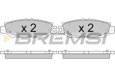 BREMSI BP2753 Тормозные колодки и сигнализаторы  для LEXUS LS (_F2_) 400 (UCF20_)
