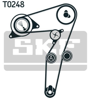 Водяной насос + комплект зубчатого ремня SKF VKMC 02193-2 для FIAT 500X