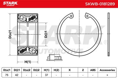 комплект колесен лагер STARK SKWB-0181289