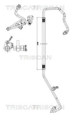 Przewód wysokiego/niskiego ciśnienia, klimatyzacja TRISCAN 901010028