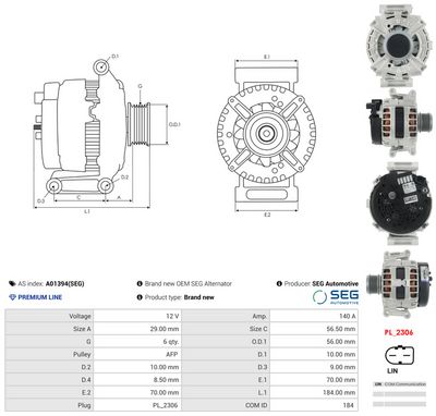 generátor AS-PL A01394(SEG)
