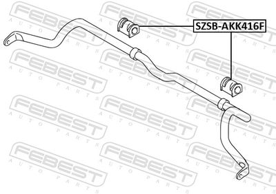 BUCSA BARA STABILIZATOARE FEBEST SZSBAKK416F 1