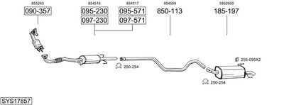 ABGASANLAGE BOSAL SYS17857