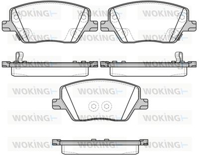 Комплект тормозных колодок, дисковый тормоз WOKING P17953.02 для FIAT TIPO