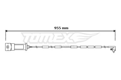 Сигнализатор, износ тормозных колодок TOMEX Brakes TX 31-05 для OPEL REKORD