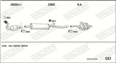 Изпускателна система WALKER CIH16726