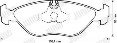 BREMSBELAGSATZ SCHEIBENBREMSE JURID 571465J 1