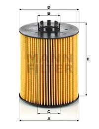 Oljefilter MANN-FILTER HU 12 015 X