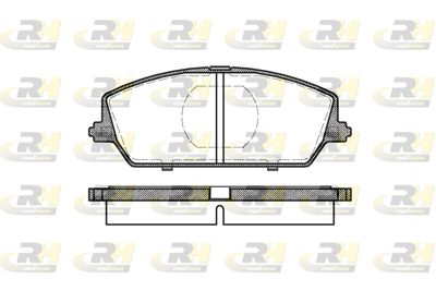 Комплект тормозных колодок, дисковый тормоз ROADHOUSE 2387.00 для SUZUKI SWIFT