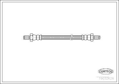 CORTECO 19032626 Тормозной шланг  для TOYOTA CELICA (Тойота Келика)