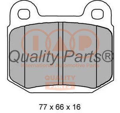 Комплект тормозных колодок, дисковый тормоз IAP QUALITY PARTS 704-12098 для MITSUBISHI LANCER