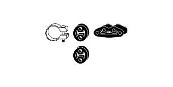 MONTAGESATZ ABGASANLAGE