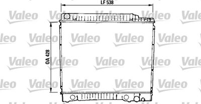 Радиатор, охлаждение двигателя VALEO 819379 для MERCEDES-BENZ 123