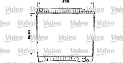 Радиатор, охлаждение двигателя VALEO 819379 для MERCEDES-BENZ 123