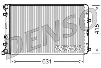Радиатор, охлаждение двигателя DENSO DRM27004 для SKODA ROOMSTER