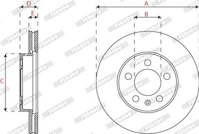 DISC FRANA FERODO DDF2663C 1