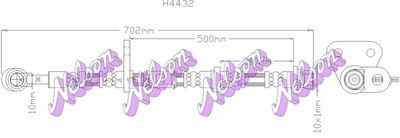 Тормозной шланг KAWE H4432 для HONDA PRELUDE