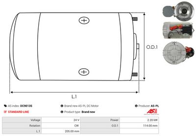 MOTOR ELECTRIC AS-PL DC9013S 3
