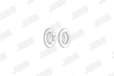 JURID 569169J Тормозные диски для MERCEDES-BENZ SPRINTER 3-t c бортовой платформой/ходовая часть (B903) 311 CDI 4x4
