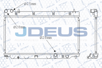JDEUS M-0130250 Крышка радиатора  для HONDA CITY (Хонда Кит)