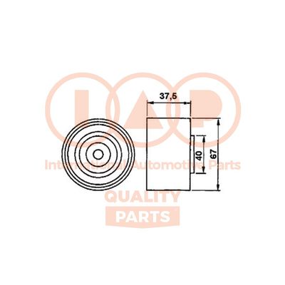 Натяжной ролик, ремень ГРМ IAP QUALITY PARTS 127-09012 для ISUZU D-MAX