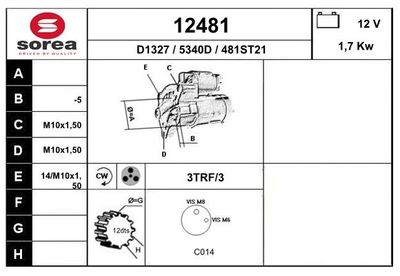 STARTER EAI 12481