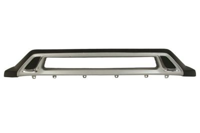 Bumper valance Voor (met verchroomde streep, grijs) past: MITSUBISHI OUTLANDER III 09.18-12.22