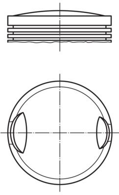 Tłok MAHLE 002 77 00
