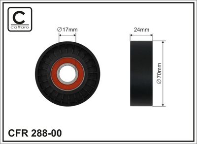 Tensioner Pulley, V-ribbed belt 288-00