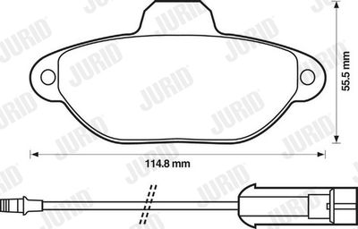 Brake Pad Set, disc brake 571523J