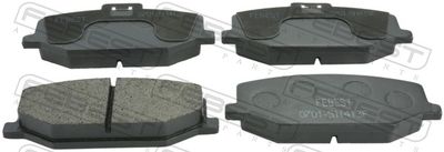 Комплект тормозных колодок, дисковый тормоз FEBEST 0701-SN413F для SUZUKI JIMNY
