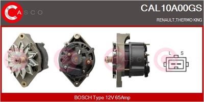 CASCO CAL10A00GS Генератор  для RENAULT GRAND SCENIC (Рено Гранд скеник)