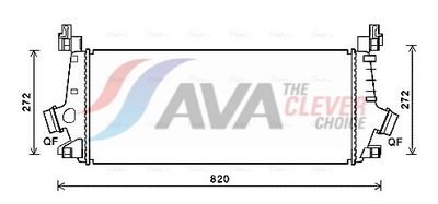 INTERCOOLER COMPRESOR AVA Clever Choice OLA4640