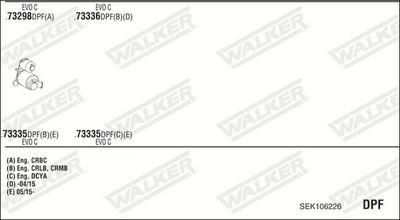 SISTEM DE ESAPAMENT WALKER SEK106226