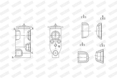 EXPANSIONSVENTIL KLIMAANLAGE WALKER WEX00053 7