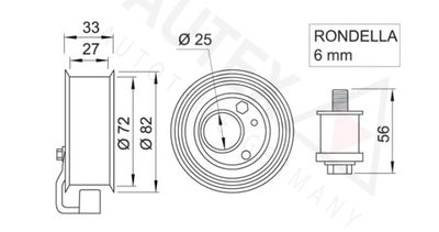 ROLA INTINZATOR CUREA DISTRIBUTIE AUTEX 641082 1