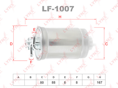 LYNXauto LF-1007 Паливний фільтр 