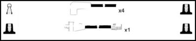 Комплект проводов зажигания LEMARK HOES1224 для AUSTIN-HEALEY SPRITE
