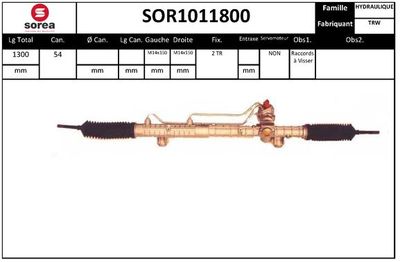 EAI SOR1011800 Рулевая рейка  для ALFA ROMEO 166 (Альфа-ромео 166)