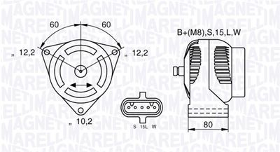 MAGNETI MARELLI Kintamosios srovės generatorius