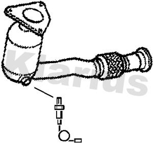 Катализатор KLARIUS 322790 для CITROËN C6